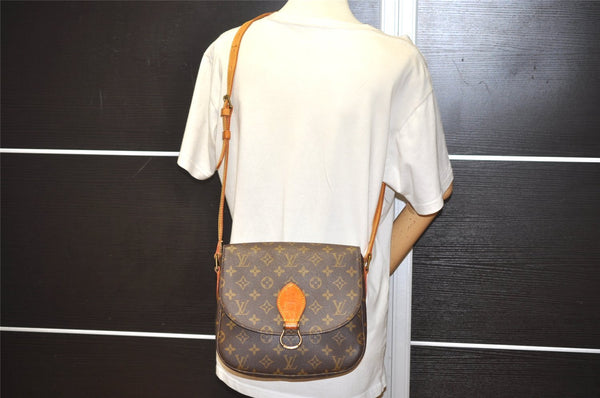 Authentic Louis Vuitton Monogram Saint Cloud GM M51242 Shoulder Cross Bag 5705I