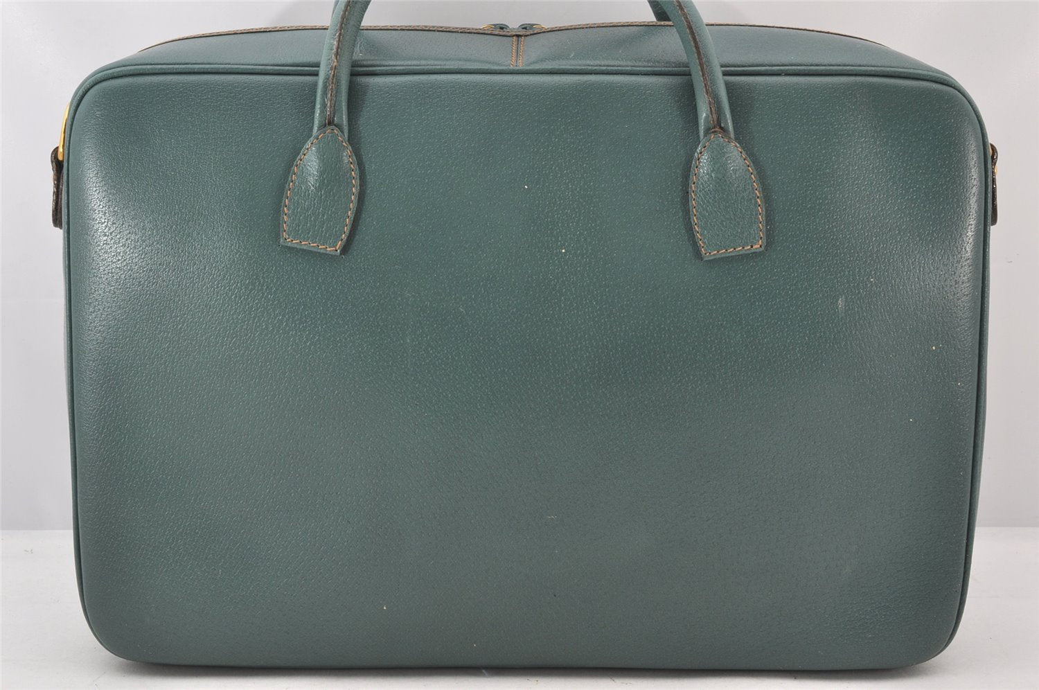 Authentic GUCCI 2Way Briefcase Business Bag Leather Light Blue Junk 5705K