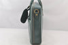 Authentic GUCCI 2Way Briefcase Business Bag Leather Light Blue Junk 5705K