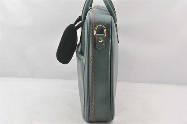 Authentic GUCCI 2Way Briefcase Business Bag Leather Light Blue Junk 5705K