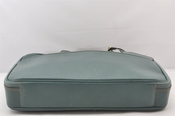 Authentic GUCCI 2Way Briefcase Business Bag Leather Light Blue Junk 5705K