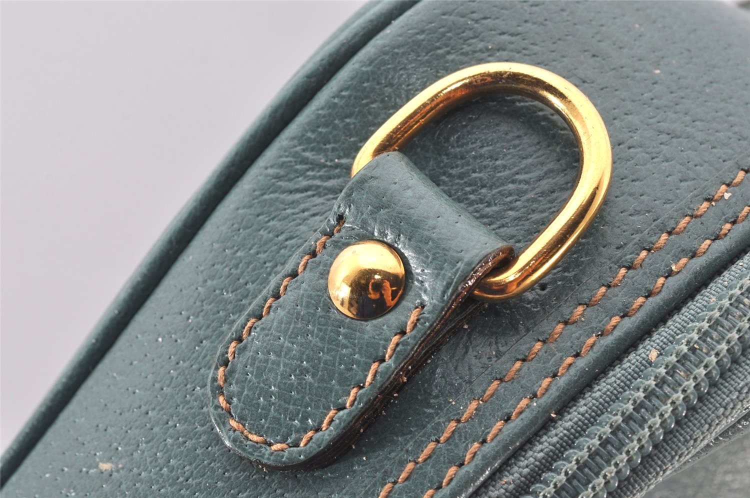 Authentic GUCCI 2Way Briefcase Business Bag Leather Light Blue Junk 5705K