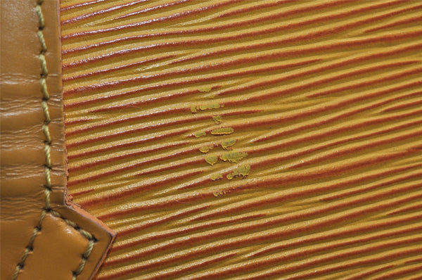 Authentic Louis Vuitton Epi Saint Jacques Hand Bag Yellow M52279 LV 5707I