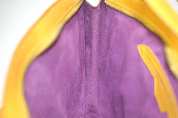 Authentic Louis Vuitton Epi Saint Jacques Hand Bag Yellow M52279 LV 5707I