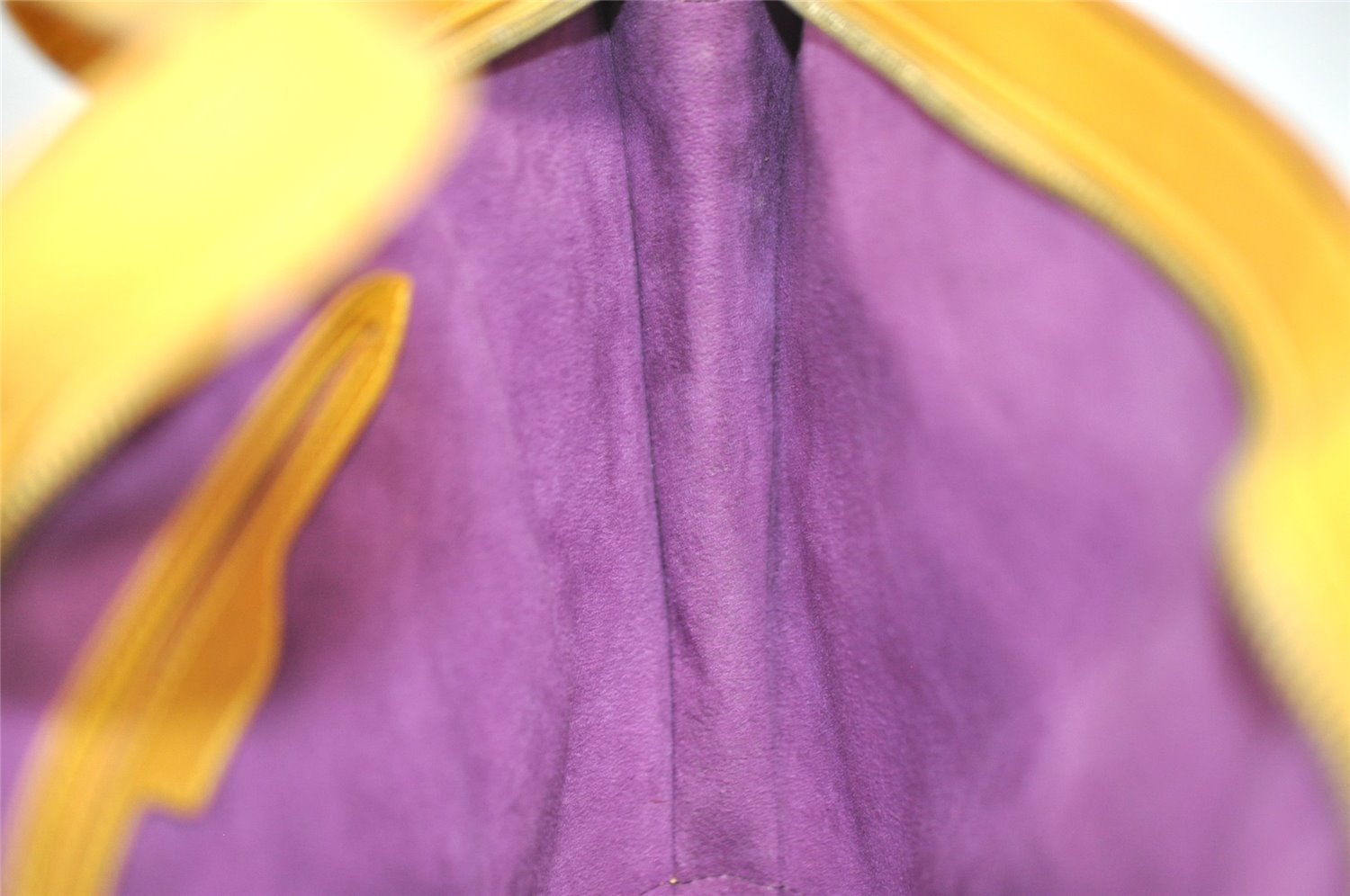 Authentic Louis Vuitton Epi Saint Jacques Hand Bag Yellow M52279 LV 5707I