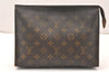 Auth Louis Vuitton Monogram Poche Toilette 26 Cosmetics Pouch Old Model LV 5707K