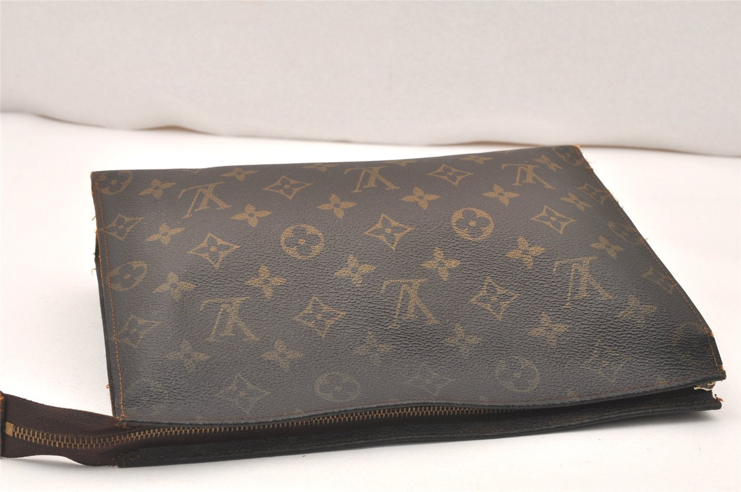 Auth Louis Vuitton Monogram Poche Toilette 26 Cosmetics Pouch Old Model LV 5707K