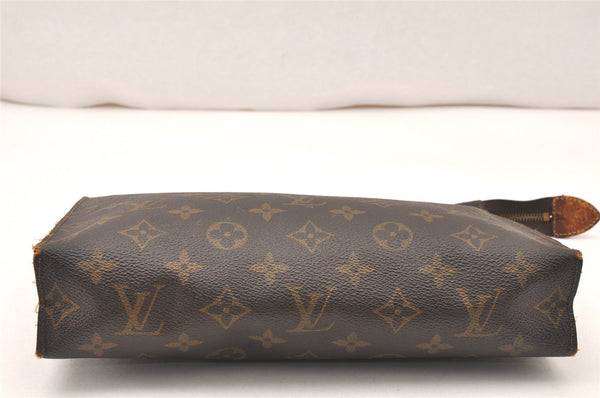 Auth Louis Vuitton Monogram Poche Toilette 26 Cosmetics Pouch Old Model LV 5707K