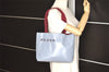 Authentic PRADA VITELLO SHOPPIN Leather Tote Bag B10187 Light Blue 5708K