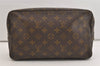 Auth Louis Vuitton Monogram Trousse Toilette 28 Clutch Hand Bag Old Model 5711J