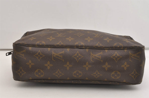 Auth Louis Vuitton Monogram Trousse Toilette 28 Clutch Hand Bag Old Model 5711J