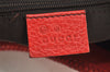 Authentic GUCCI Vintage Tassel Shoulder Hand Bag Leather 336659 Red 5715I