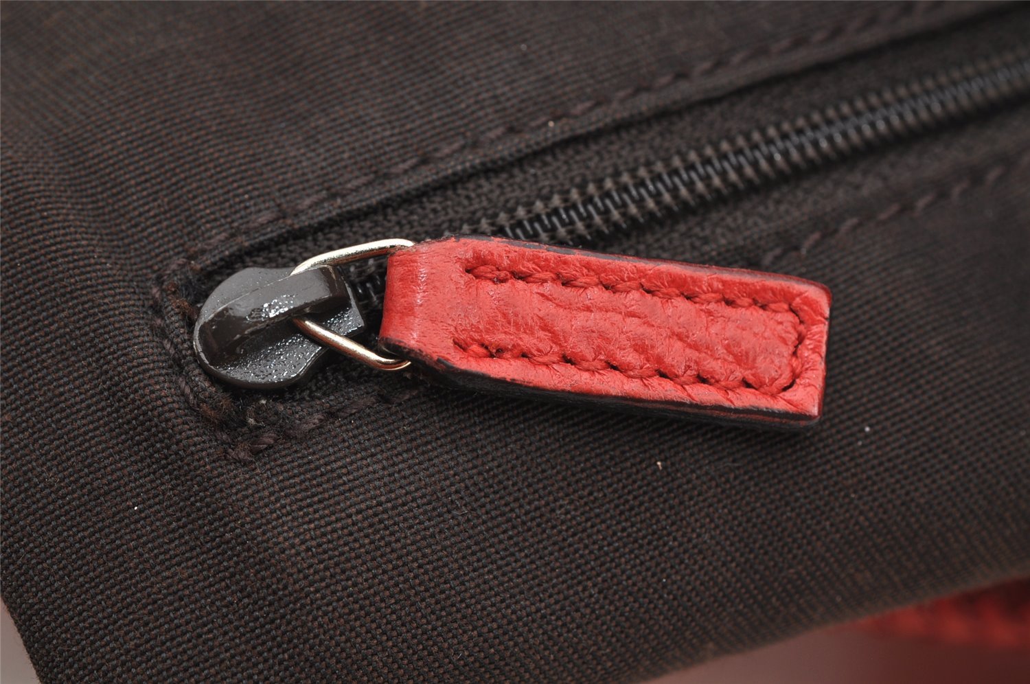 Authentic GUCCI Vintage Tassel Shoulder Hand Bag Leather 336659 Red 5715I