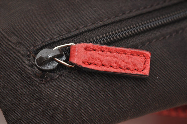 Authentic GUCCI Vintage Tassel Shoulder Hand Bag Leather 336659 Red 5715I