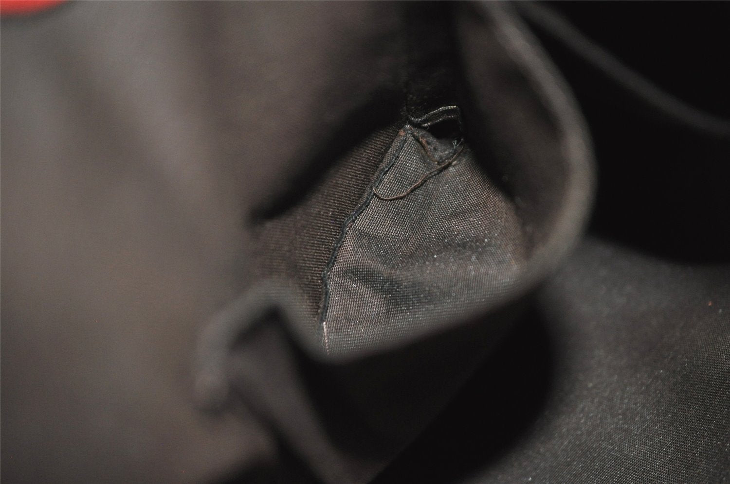 Authentic GUCCI Vintage Tassel Shoulder Hand Bag Leather 336659 Red 5715I