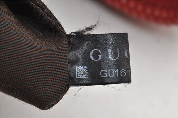 Authentic GUCCI Vintage Tassel Shoulder Hand Bag Leather 336659 Red 5715I