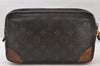 Authentic Louis Vuitton Monogram Marly Dragonne GM M51825 Clutch Hand Bag 5715K