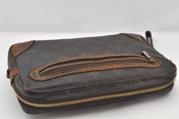 Authentic Louis Vuitton Monogram Marly Dragonne GM M51825 Clutch Hand Bag 5715K