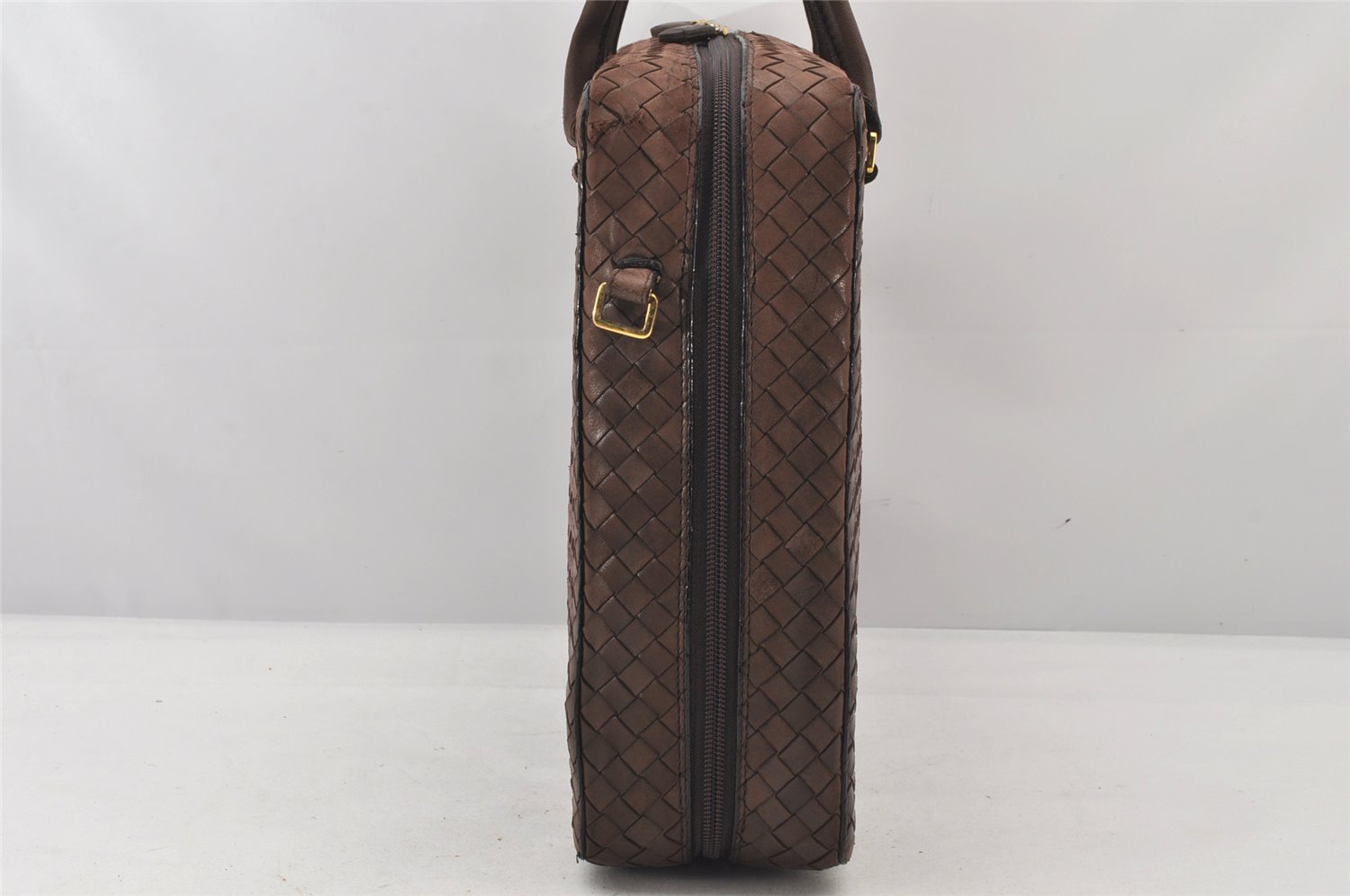 Authentic BOTTEGA VENETA Vintage Intrecciato Leather 2Way Briefcase Brown 5716K