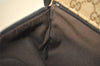 Authentic GUCCI Vintage Waist Body Bag Purse Canvas Leather 28566 Brown 5717I