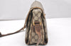 Authentic GUCCI Vintage Shoulder Cross Body Bag Purse GG PVC Leather Brown 5718K