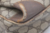 Authentic GUCCI Vintage Shoulder Cross Body Bag Purse GG PVC Leather Brown 5718K
