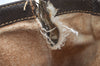 Authentic GUCCI Vintage Shoulder Cross Body Bag Purse GG PVC Leather Brown 5718K