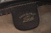 Authentic GUCCI Web Sherry Line Boston Hand Bag GG PVC Leather Brown 5720J