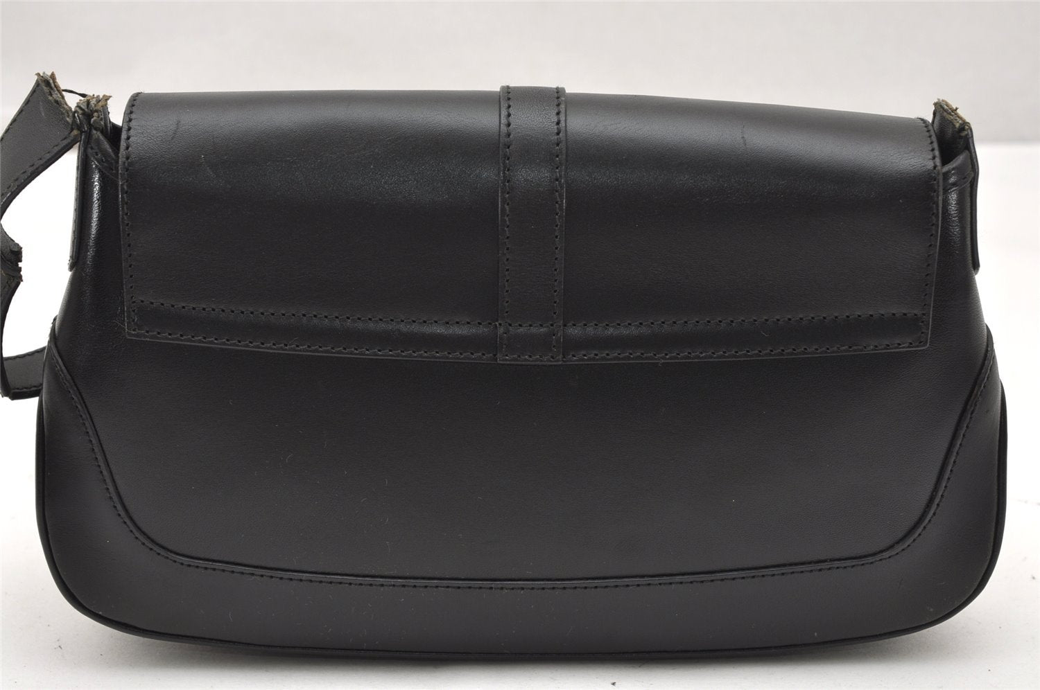 Authentic GUCCI Jackie Shoulder Hand Bag Purse Leather 0013824 Black Junk 5720K