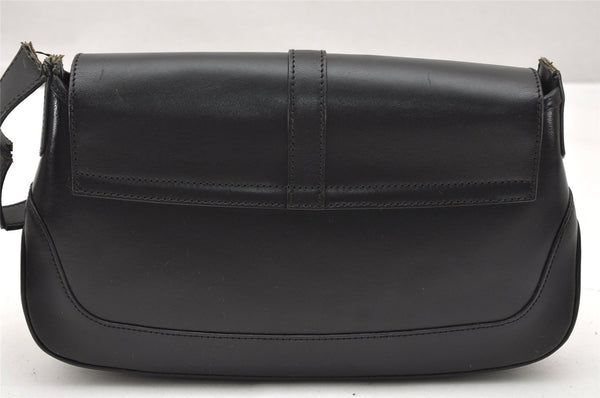 Authentic GUCCI Jackie Shoulder Hand Bag Purse Leather 0013824 Black Junk 5720K
