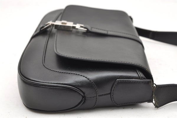 Authentic GUCCI Jackie Shoulder Hand Bag Purse Leather 0013824 Black Junk 5720K