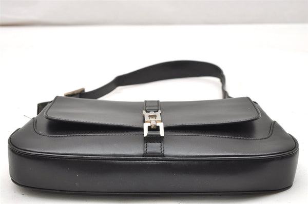 Authentic GUCCI Jackie Shoulder Hand Bag Purse Leather 0013824 Black Junk 5720K