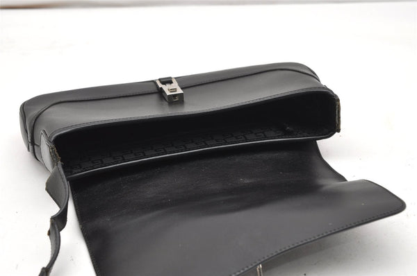 Authentic GUCCI Jackie Shoulder Hand Bag Purse Leather 0013824 Black Junk 5720K