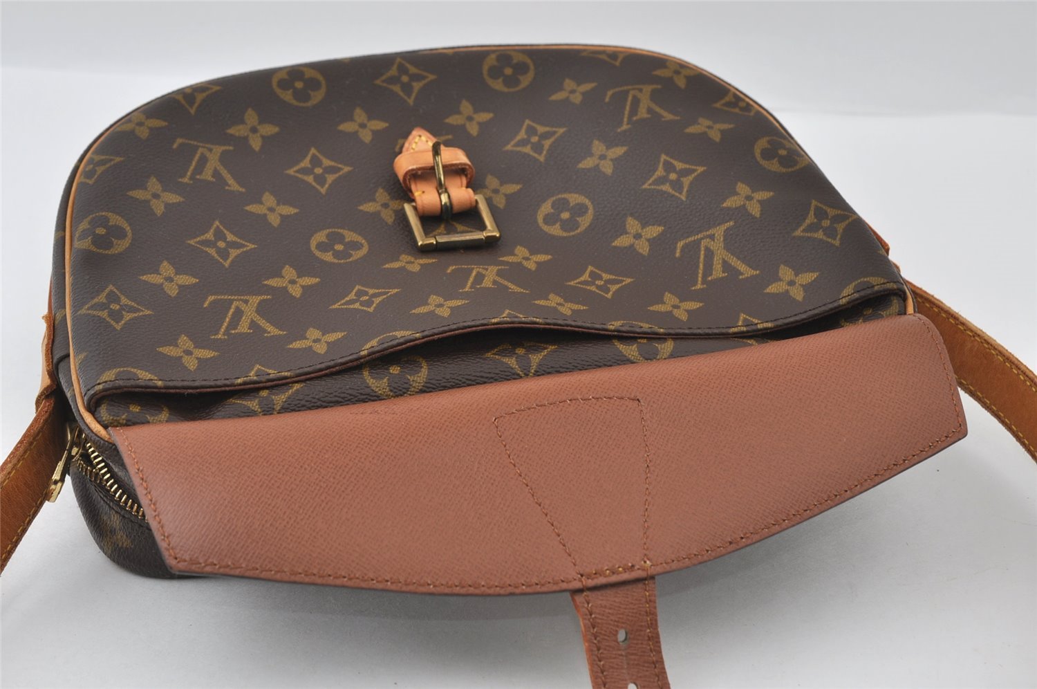 Authentic Louis Vuitton Monogram Jeune Fille GM M51225 Shoulder Cross Bag 5721I