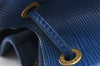 Authentic Louis Vuitton Epi Petit Noe Shoulder Drawstring Bag M44105 Blue 5722I