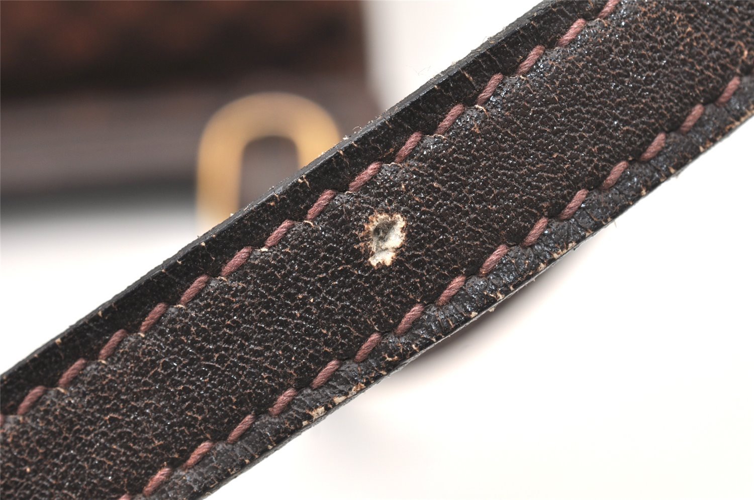 Authentic GUCCI Micro GG Suede Leather Shoulder Cross Bag Purse Brown Junk 5723K