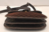 Authentic GUCCI Micro GG Suede Leather Shoulder Cross Bag Purse Brown Junk 5723K