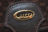 Authentic GUCCI Micro GG Suede Leather Shoulder Cross Bag Purse Brown Junk 5723K