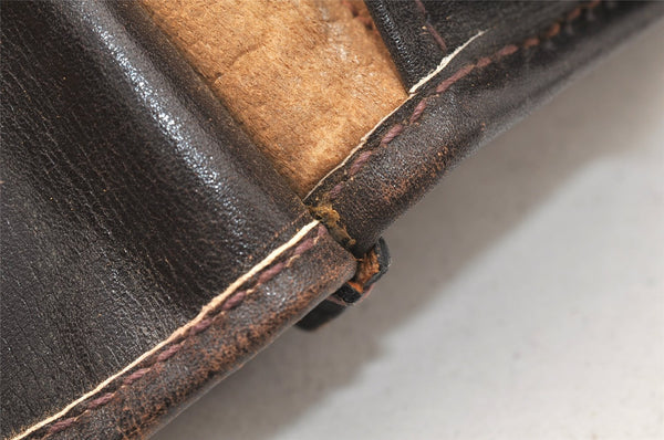 Authentic GUCCI Micro GG Suede Leather Shoulder Cross Bag Purse Brown Junk 5723K