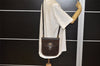Authentic GUCCI Micro GG Suede Leather Shoulder Cross Bag Purse Brown Junk 5723K