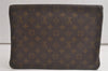 Auth Louis Vuitton Monogram Pochette Pliante Clutch Hand Bag Old Model LV 5726K