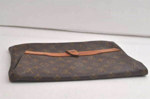 Auth Louis Vuitton Monogram Pochette Pliante Clutch Hand Bag Old Model LV 5726K