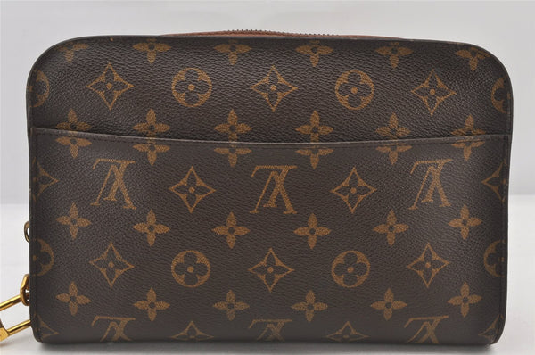 Authentic Louis Vuitton Monogram Orsay Clutch Hand Bag Purse M51790 LV 5727K