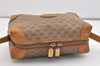 Authentic GUCCI Micro GG PVC Leather Shoulder Cross Body Bag Purse Brown 5728J