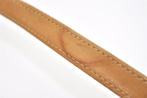 Authentic GUCCI Micro GG PVC Leather Shoulder Cross Body Bag Purse Brown 5728J