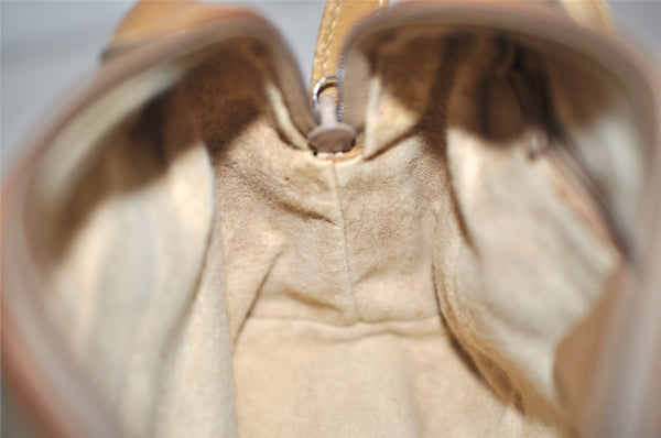 Authentic GUCCI Micro GG PVC Leather Shoulder Cross Body Bag Purse Brown 5728J