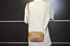 Authentic GUCCI Micro GG PVC Leather Shoulder Cross Body Bag Purse Brown 5728J