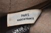 Authentic Christian Dior Trotter Hand Boston Bag Canvas Leather Blue 5729K
