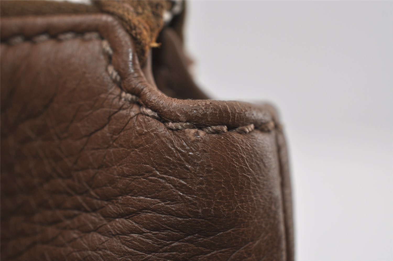 Authentic GUCCI Interlocking G Shoulder Cross Bag Leather 268244 Brown 5730I