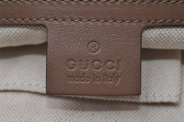 Authentic GUCCI Interlocking G Shoulder Cross Bag Leather 268244 Brown 5730I